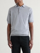 John Smedley - Adrian Slim-Fit Sea Island Cotton Polo Shirt - Gray