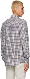 ZEGNA Green & Off-White Check Shirt