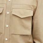 Alexander McQueen Men's Military Pocket Shirt in Beige