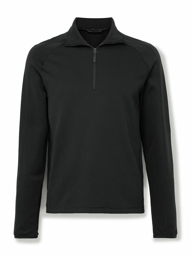 Photo: Aztech Mountain - Ajax Slim-Fit Stretch-Jersey Zip-Up Ski Base Layer - Black