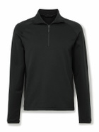 Aztech Mountain - Ajax Slim-Fit Stretch-Jersey Zip-Up Ski Base Layer - Black
