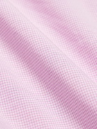 Sid Mashburn - Spread-Collar Checked Cotton-Poplin Shirt - Pink