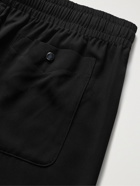 Needles - String Cowboy Slim-Fit Logo-Embroidered Twill Drawstring Shorts - Black