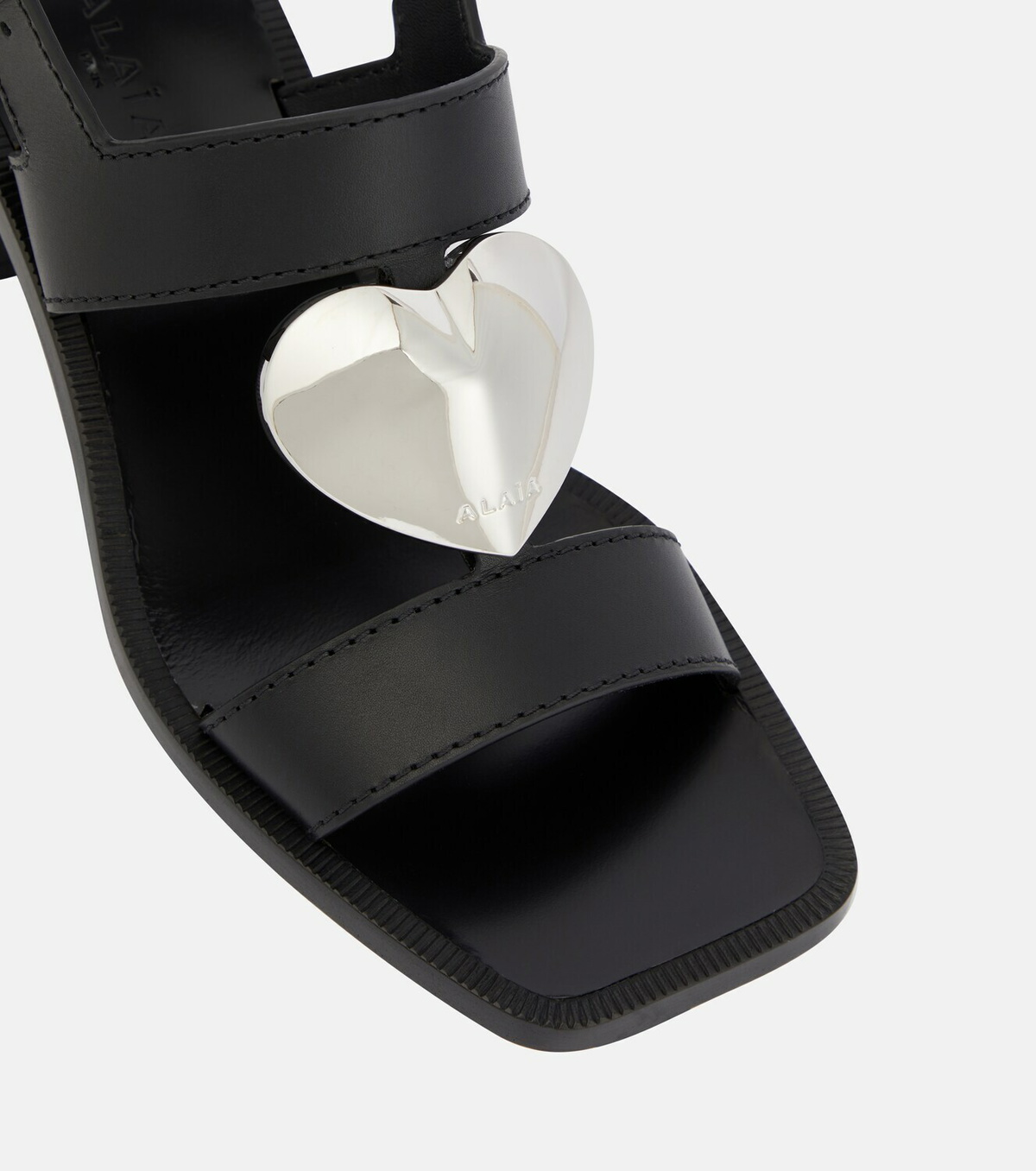 Alaïa Le Cœur leather sandals ALAÏA