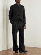 The Row - Danube Brushed Cashmere and Silk-Blend Cardigan - Gray