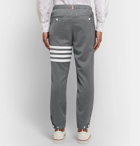 Thom Browne - Grey Slim-Fit Striped Wool Trousers - Gray