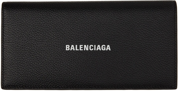Photo: Balenciaga Black Long Cash Bifold Wallet