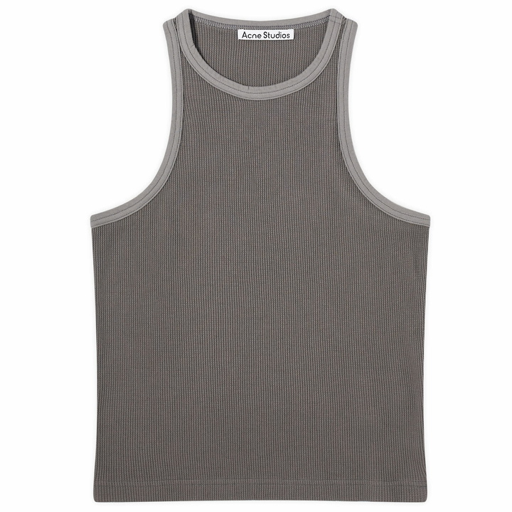 Photo: Acne Studios Women's Eris U Vintage Fitted Vest in Faded Black