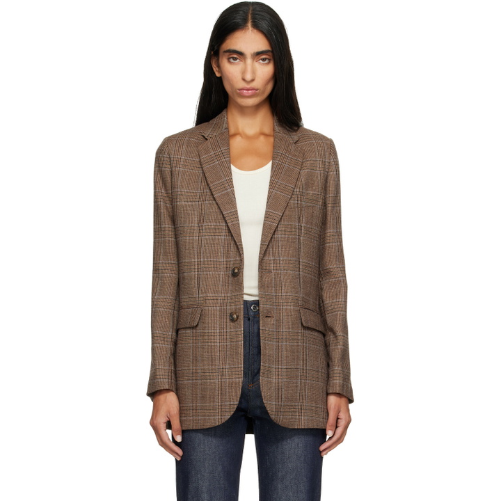 Photo: A.P.C. Brown Check Wool Blazer