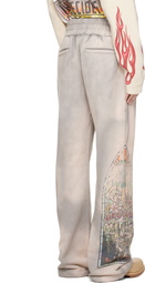 Who Decides War Taupe Faded Sweatpants