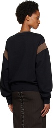 AMBUSH Black & Brown Varsity Sweatshirt