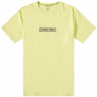 Calvin Klein Men's Box Logo T-Shirt in Cyber Green