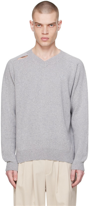 Photo: Commission Gray Cutout Sweater