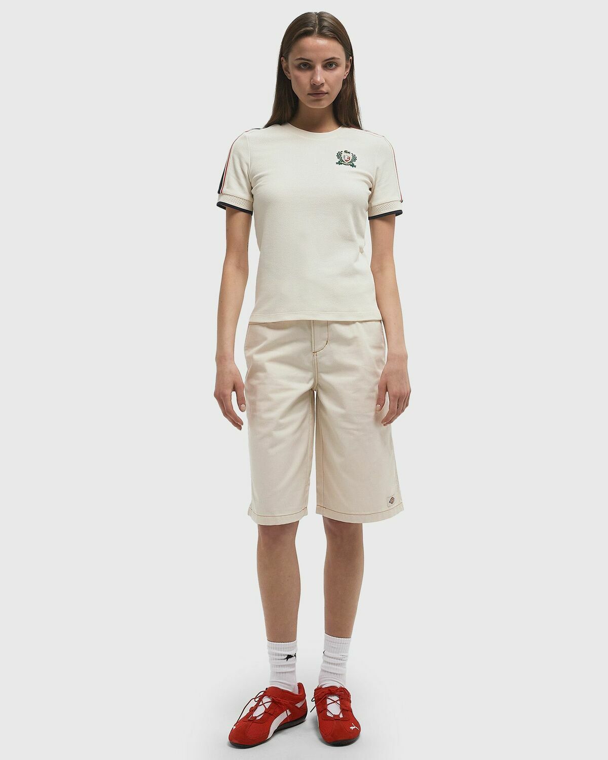 Lacoste TEE-SHIRT Beige Womens Shortsleefe