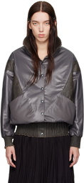 Nicklas Skovgaard Gray Farah Leather Jacket