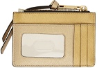 Marc Jacobs Silver & Gold 'The Snapshot' Top-Zip Card Holder