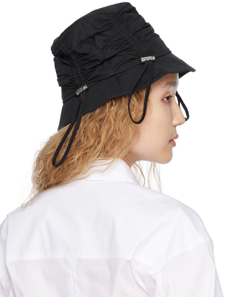 Jacquemus Black Le Raphia 'Le Bob Lacos' Bucket Hat Jacquemus