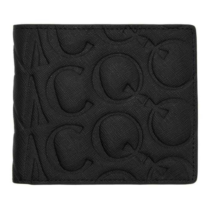 Photo: McQ Alexander McQueen Black Embossed Logo Wallet