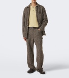 Auralee Wool tweed wide-leg pants