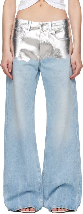 Photo: Rabanne Blue & Silver Baggy Jeans