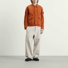 Stone Island Men's Warp Rib Nylon-TC Coach Jacket in Burnt Orange