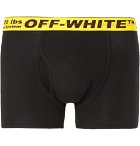 Off-White - Stretch-Cotton Boxer Briefs - Black