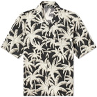 Palm Angels Men's Vacation Shirt in Black