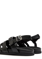 Grenson Quinton Leather Sandals Black