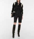 Saint Laurent - Teddy wool-blend varsity jacket