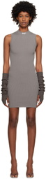 Heron Preston Taupe 'HPNY' Minidress