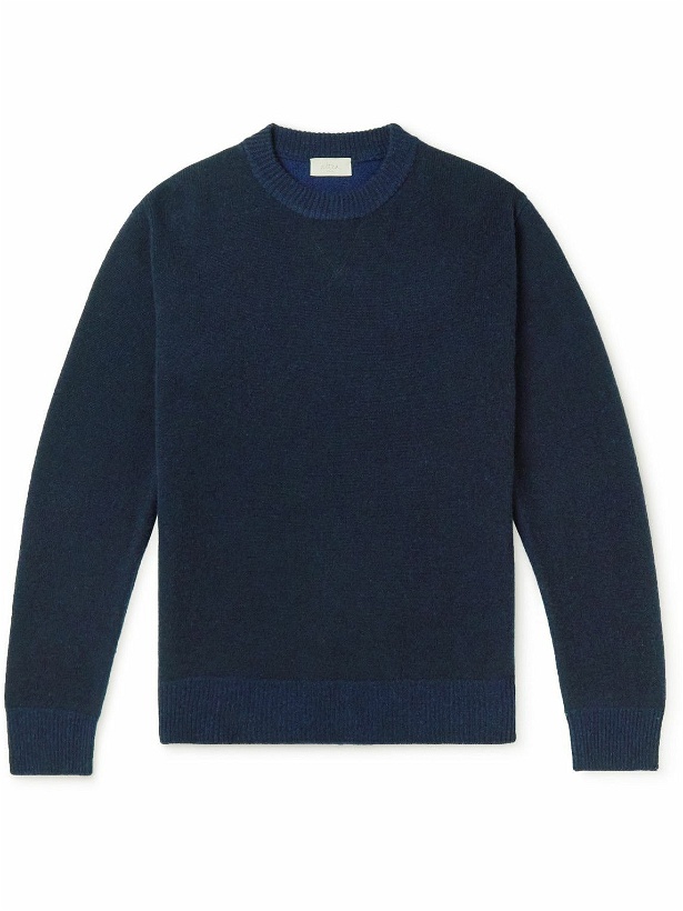 Photo: Altea - Wool and Cashmere-Blend Sweater - Blue