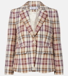 Veronica Beard Tyra plaid cotton-blend blazer