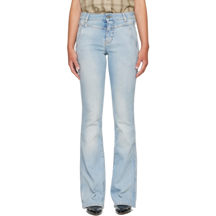 Photo: AMIRI Blue Skinny Flare Jeans