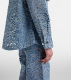 Veronica Beard Lane floral denim jacket