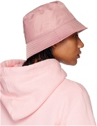 Palm Angels Pink Classic Logo Bucket Hat