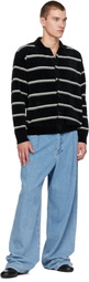 Solid Homme Black Knit Cardigan