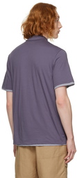 Vince Purple Double Layer Polo