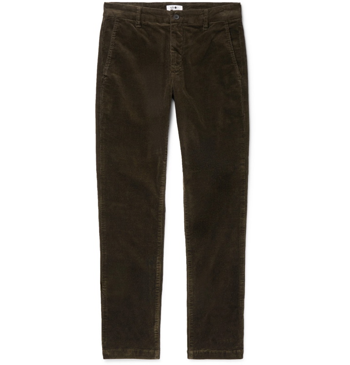 Photo: NN07 - Tapered Cotton-Blend Corduroy Trousers - Brown