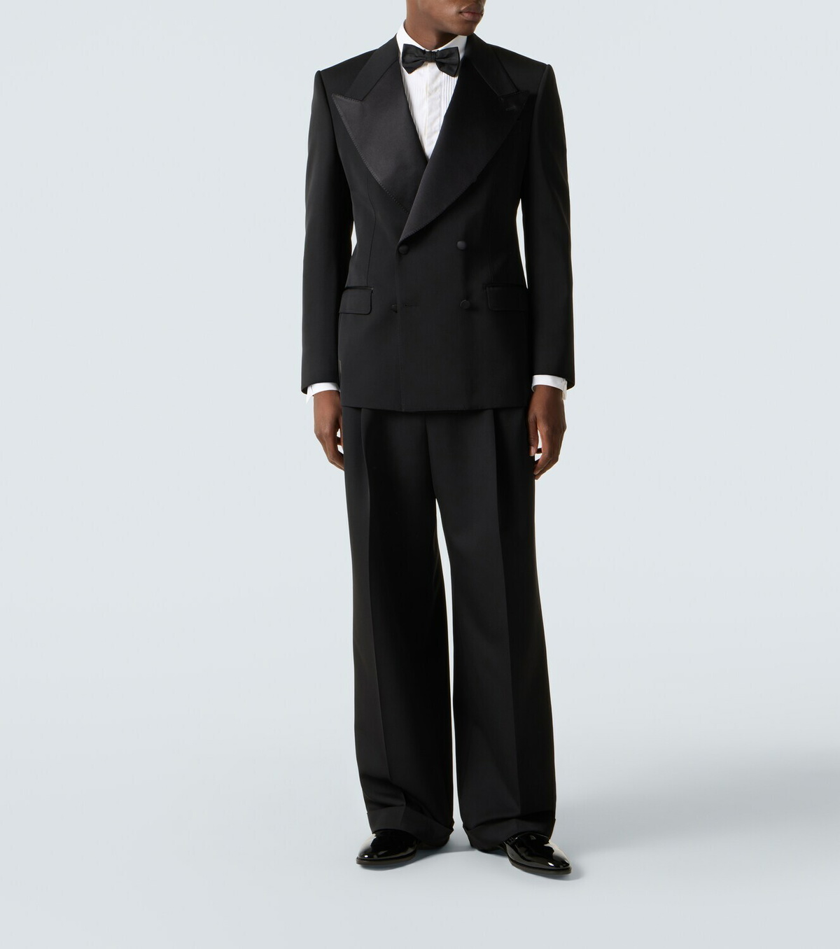 Dolce&Gabbana Wool and silk-blend gabardine suit pants