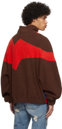 Members of the Rage Brown & Red Striped Sweatshirt