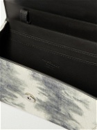 Acne Studios - Distortion Tie-Dye Full-Grain Leather Messenger Bag