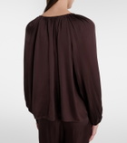 Velvet Lyla satin blouse