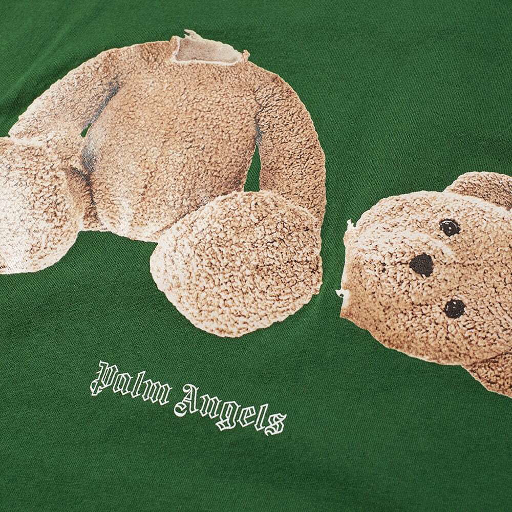 END. x Palm Angels Bear Rose T-Shirt in Green Palm Angels