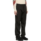 Kiko Kostadinov Black Wool Frame Triple Dart Trousers