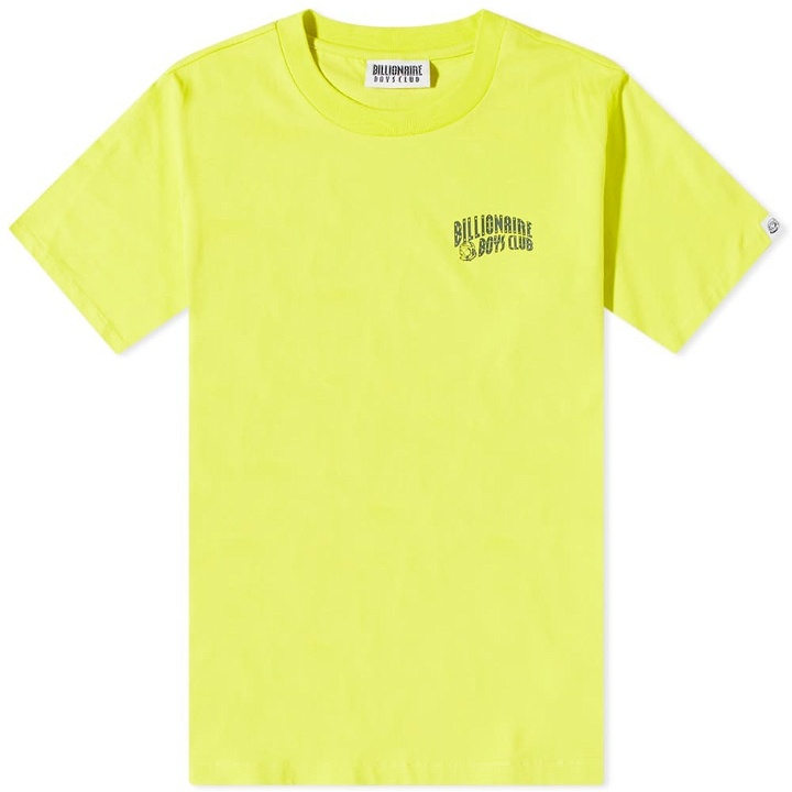 Photo: Billionaire Boys Club Men's Arch Logo T-Shirt in Acid Yellow