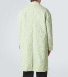 Simone Rocha Floral cotton-blend jacquard coat