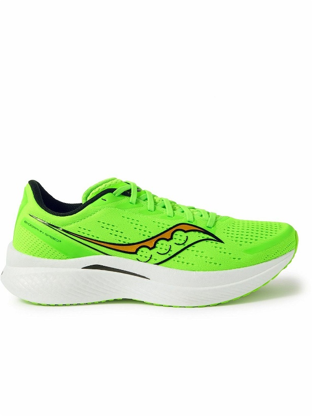 Photo: Saucony - Endorphin Speed 3 Rubber-Trimmed Mesh Running Sneakers - Green