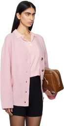 Nanushka Pink Laran Cardigan