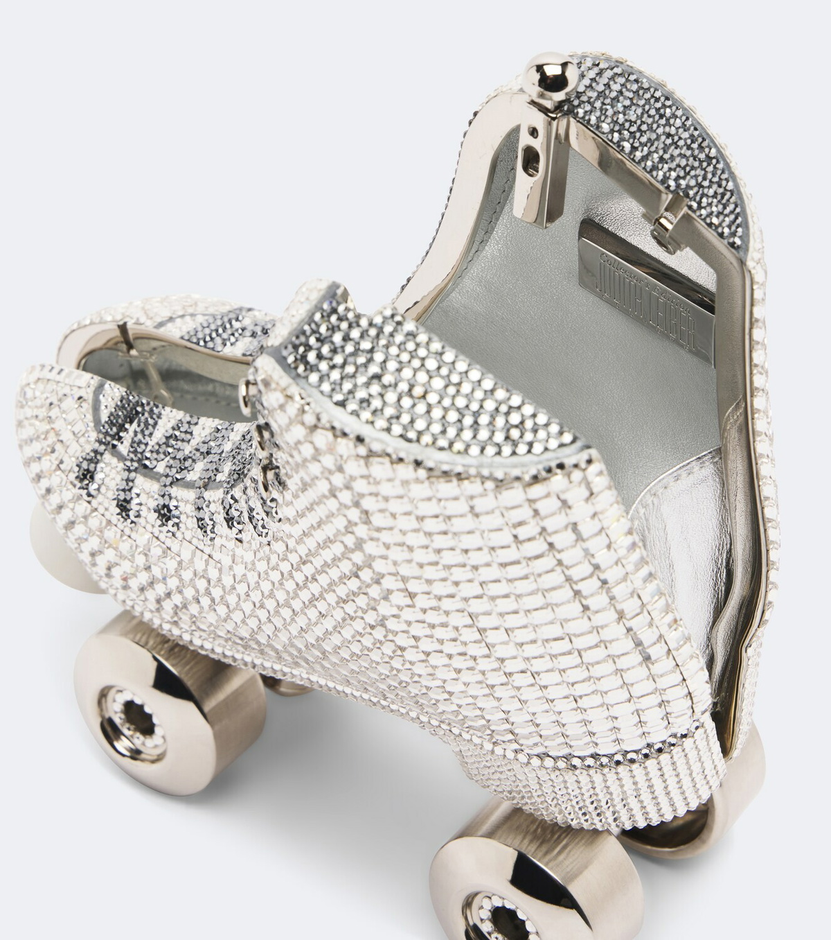 Judith Leiber Couture Roller Skate Roxie embellished clutch