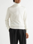 TOM FORD - Silk Rollneck Sweater - White